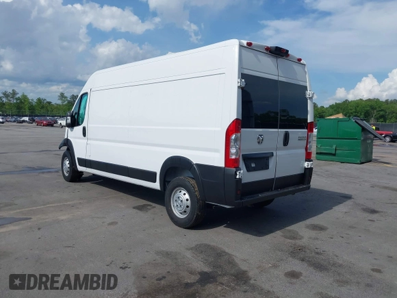 2023 Ram ProMaster Cargo with VIN 3C6MRVHG7PE509176, listed as a IAAI auction lot 42069332 with 72,976 mi miles. Bid and sale history available at carsss.com. Image 3.