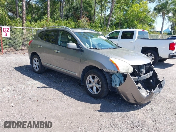2011 Nissan Rogue SV with VIN JN8AS5MT1BW167276, listed as a IAAI auction lot 41805802 with 105,287 mi miles. Bid and sale history available at carsss.com. Image 1.