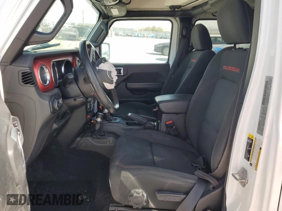 2020 Jeep Wrangler Unlimited Rubicon z VIN 1C4HJXFG8LW270561, wystawiony jako Copart lot #59327255 z przebiegiem Nie podano mil oraz Szkoda całkowita • Salvage title. Historia ofert i sprzedaży dostępna na DreamBid. Obrazek 7.