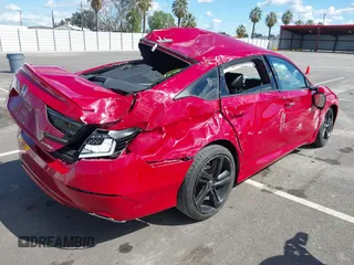 2018 Honda Accord Sedan Sport 1.5T with VIN 1HGCV1F3XJA177691, listed as a IAAI auction lot 41948923 with 1 mi miles. Bid and sale history available at carsss.com. Image 4.