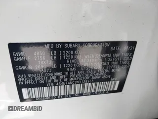 2022 Subaru Outback Limited с VIN 4S4BTANC3N3128968, выставлен на аукционе IAAI как лот 42507507 с пробегом 72 560 миль миль и . История ставок и продаж доступна на DreamBid. Изображение 9.