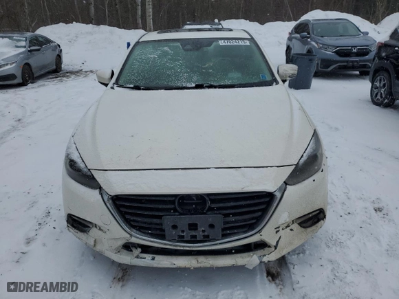 2018 Mazda Mazda3 4-Door Grand Touring with VIN 3MZBN1W31JM257598, listed as a Copart auction lot 47024215 with 0 mi miles and Salvage Title. Bid and sale history available at carsss.com. Image 5.