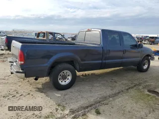 2001 Ford Super Duty F-250 XL with VIN 1FTNW20L91EC30747, listed as a Copart auction lot 46121745 with 128,629 mi miles and Salvage Title. Bid and sale history available at carsss.com. Image 3.