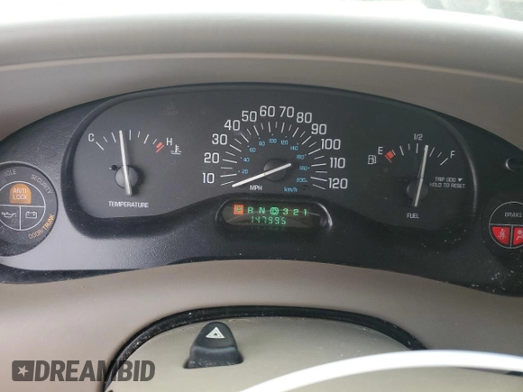 2005 Buick Century Custom with VIN 2G4WS52J751115175, listed as a Copart auction lot 82640884 with 147,995 mi miles and Salvage Title. Bid and sale history available at carsss.com. Image 9.