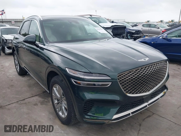 2022 Genesis GV70 2.5T with VIN KMUMADTB1NU065388, listed as a IAAI auction lot 41955992 with 23,134 mi miles and . Bid and sale history available at DreamBid. Image 1.