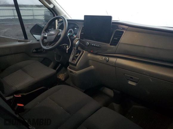 2023 Ford Transit Cargo with VIN 1FTBW3X83PKA13800, listed as a Copart auction lot 83735954 with 37,252 mi miles and Salvage Title. Bid and sale history available at carsss.com. Image 8.