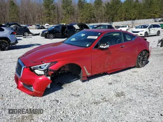 2022 Infiniti Q60 Luxe with VIN JN1EV7KKXNM600672, listed as a Copart auction lot 45350345 with 20,941 mi miles and Salvage Title. Bid and sale history available at carsss.com. Image 1.