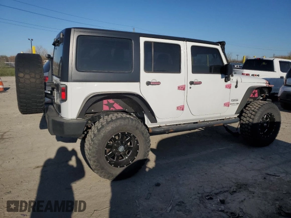 2018 Jeep Wrangler Unlimited Sport S with VIN 1C4BJWDG5JL846821, listed as a Copart auction lot 53310315 with 84,880 mi miles and Salvage title. Bid and sale history available at DreamBid. Image 3.