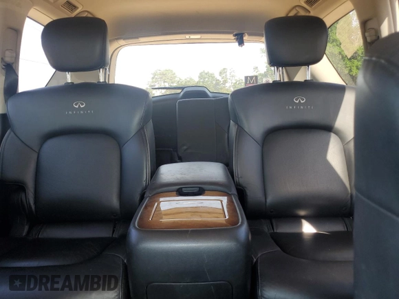 2012 Infiniti QX56 7-passenger with VIN JN8AZ2NF6C9518895, listed as a Copart auction lot 61084975 with 228,628 mi miles and Salvage title. Bid and sale history available at DreamBid. Image 10.