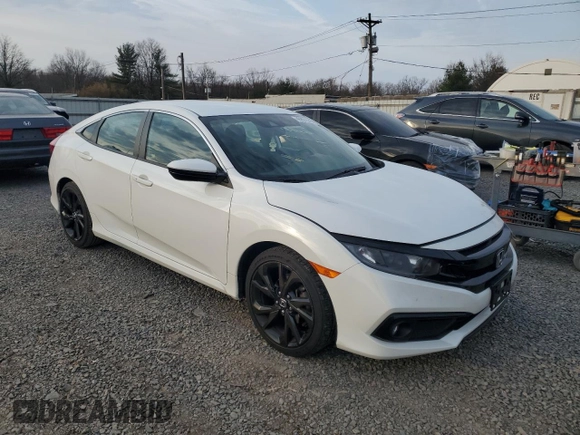 2021 Honda Civic Sport with VIN 2HGFC2F82MH540110, listed as a Copart auction lot 48857355 with 65,638 mi miles and Salvage Title. Bid and sale history available at DreamBid. Image 4.