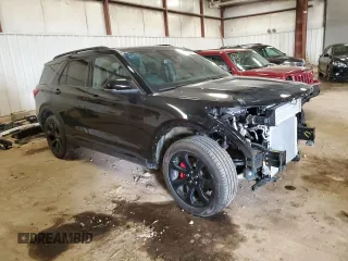 2023 Ford Explorer ST with VIN 1FM5K8GC9PGA90020, listed as a Copart auction lot 48184805 with 15,166 mi miles and Salvage Title. Bid and sale history available at carsss.com. Image 4.