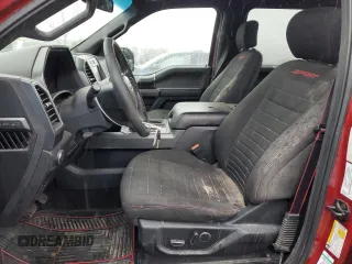 2018 Ford F-150 XL with VIN 1FTEW1E55JFA24677, listed as a Copart auction lot 49508155 with 119,616 mi miles and Salvage Title. Bid and sale history available at carsss.com. Image 7.