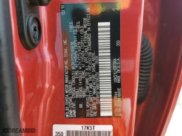2011 Toyota Tundra 2WD Truck with VIN 5TFRY5F16BX106220, listed as a Copart auction lot 64892544 with 211,939 mi miles and Salvage Title. Bid and sale history available at carsss.com. Image 14.