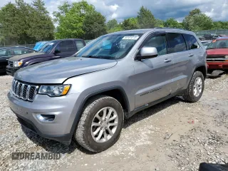 2021 Jeep Grand Cherokee Laredo E with VIN 1C4RJEAG5MC844648, listed as a Copart auction lot 58181015 with 49,885 mi miles and Salvage title. Bid and sale history available at DreamBid. Image 1.
