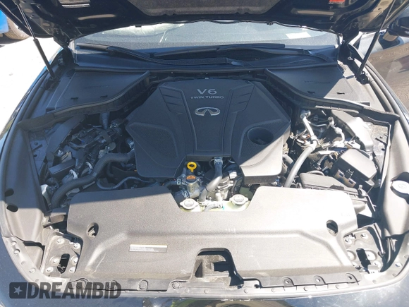 2022 Infiniti Q60 Red Sport 400 with VIN JN1FV7LL5NM680815, listed as a IAAI auction lot 42114128 with 15,584 mi miles and . Bid and sale history available at DreamBid. Image 10.