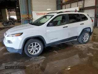 2016 Jeep Cherokee Sport with VIN 1C4PJLAB2GW207588, listed as a Copart auction lot 62684275 with 88,885 mi miles and Salvage title. Bid and sale history available at DreamBid. Image 1.