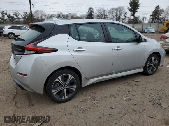 2020 Nissan LEAF SV Plus with VIN 1N4BZ1CP6LC301328, listed as a Copart auction lot 46263255 with 23,034 mi miles and Salvage Title. Bid and sale history available at DreamBid. Image 3.