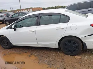 2015 Honda Civic Sedan LX with VIN 19XFB2F54FE055697, listed as a IAAI auction lot 41946292 with 49,879 mi miles. Bid and sale history available at carsss.com. Image 14.