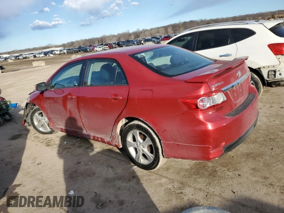 2013 Toyota Corolla L with VIN 5YFBU4EE6DP213474, listed as a Copart auction lot 46928735 with 186,514 mi miles and Salvage Title. Bid and sale history available at carsss.com. Image 2.