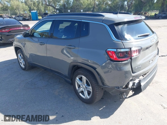 2023 Jeep Compass Latitude with VIN 3C4NJDBN5PT540444, listed as a IAAI auction lot 41820993 with 47,516 mi miles and . Bid and sale history available at DreamBid. Image 3.