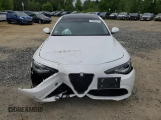2019 Alfa Romeo Giulia Sport with VIN ZARFANAN6K7607194, listed as a Copart auction lot 57393415 with Not provided miles and Salvage title. Bid and sale history available at DreamBid. Image 5.