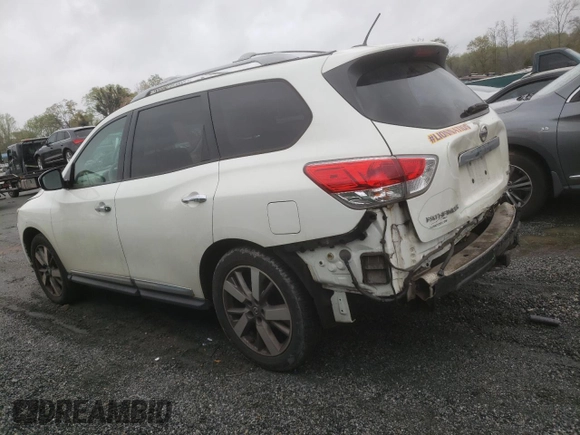 2013 Nissan Pathfinder Platinum z VIN 5N1AR2MM0DC613190, wystawiony jako Copart lot #51252275 z przebiegiem 184 254 mil mil oraz Szkoda całkowita • Salvage title. Historia ofert i sprzedaży dostępna na DreamBid. Obrazek 2.