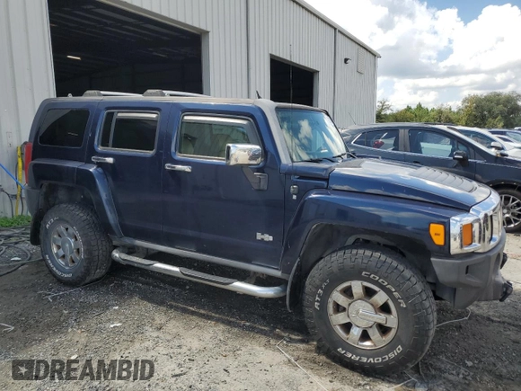 2007 Hummer H3 SUV with VIN 5GTDN13E178165852, listed as a Copart auction lot 72340514 with 241,269 mi miles and Salvage Title. Bid and sale history available at carsss.com. Image 4.