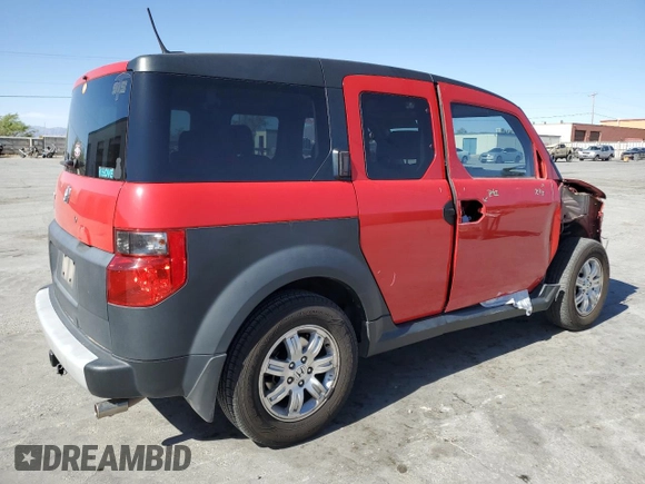 2006 Honda Element EX with VIN 5J6YH286X6L004459, listed as a Copart auction lot 55091275 with 110,164 mi miles and Salvage Title. Bid and sale history available at DreamBid. Image 3.