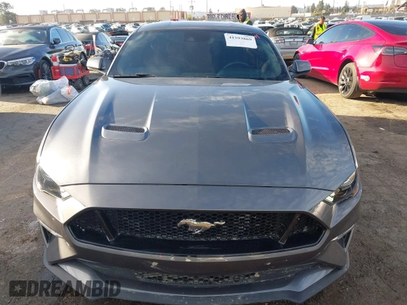 2022 Ford Mustang GT with VIN 1FA6P8CFXN5147964, listed as a IAAI auction lot 41593869 with 17,315 mi miles. Bid and sale history available at carsss.com. Image 12.
