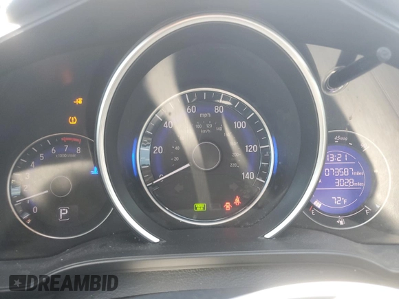 2016 Honda Fit EX-L with VIN 3HGGK5H87GM705550, listed as a Copart auction lot 56418485 with 73,587 mi miles and Salvage title. Bid and sale history available at DreamBid. Image 9.