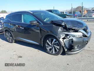 2017 Nissan Murano Platinum z VIN 5N1AZ2MG1HN184632, wystawiony jako IAAI lot #41643809 z przebiegiem 133 966 mil mil oraz . Historia ofert i sprzedaży dostępna na DreamBid. Obrazek 1.