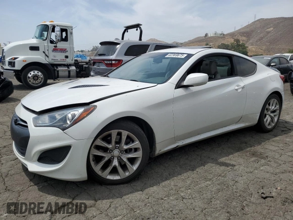 2013 Hyundai Genesis Coupe Premium with VIN KMHHT6KD5DU097848, listed as a Copart auction lot 62369675 with 166,823 mi miles and Clean title. Bid and sale history available at DreamBid. Image 1.
