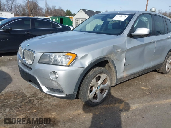2012 BMW X3 28i with VIN 5UXWX5C58CL729049, listed as a IAAI auction lot 41611212 with 191,583 mi miles and . Bid and sale history available at DreamBid. Image 6.