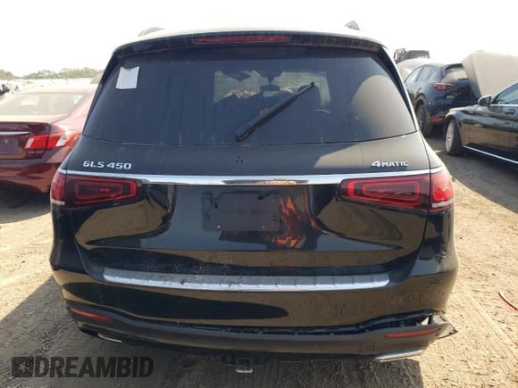 2022 Mercedes-Benz GLS 450 with VIN 4JGFF5KE9NA638243, listed as a Copart auction lot 69965734 with Not Provided miles and Salvage Title. Bid and sale history available at DreamBid. Image 6.