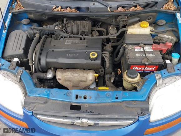 2008 Chevrolet Aveo LS with VIN KL1TD66698B037409, listed as a IAAI auction lot 41466523 with 174,562 mi miles. Bid and sale history available at carsss.com. Image 10.