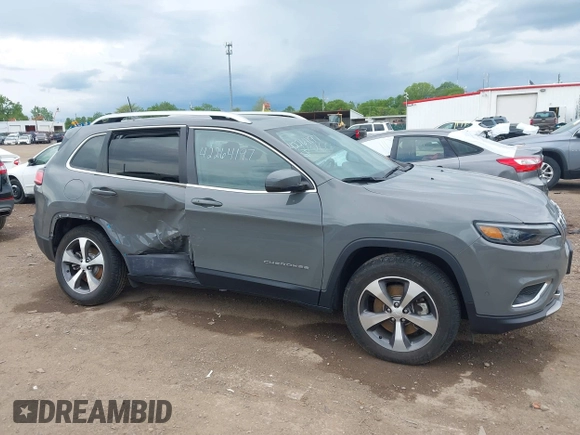2021 Jeep Cherokee Limited with VIN 1C4PJMDX6MD197524, listed as a IAAI auction lot 42264197 with 47,077 mi miles and . Bid and sale history available at DreamBid. Image 13.
