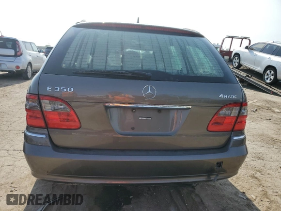 2009 Mercedes-Benz E 350 with VIN WDBUH87X39B380687, listed as a Copart auction lot 60220835 with Not provided miles and Salvage title. Bid and sale history available at DreamBid. Image 6.