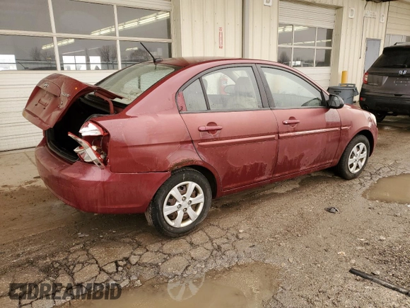 2009 Hyundai Accent Auto GLS with VIN KMHCN46C89U339954, listed as a Copart auction lot 49013765 with 112,720 mi miles and Salvage Title. Bid and sale history available at carsss.com. Image 3.