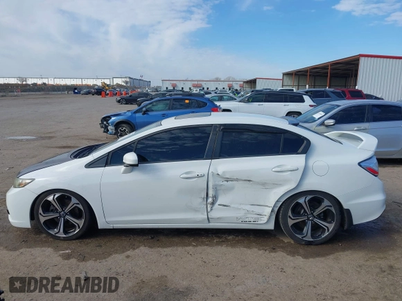 2015 Honda Civic Sedan Si with VIN 2HGFB6E53FH707773, listed as a IAAI auction lot 41427654 with 90,583 mi miles. Bid and sale history available at carsss.com. Image 14.
