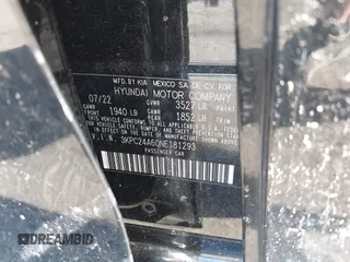 2022 Hyundai Accent SE with VIN 3KPC24A60NE181293, listed as a IAAI auction lot 42517919 with 14,896 mi miles and . Bid and sale history available at DreamBid. Image 9.