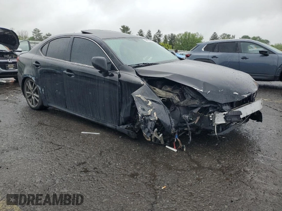 2008 Lexus IS 250 with VIN JTHBK262482073880, listed as a Copart auction lot 58174505 with 176,582 mi miles and Salvage title. Bid and sale history available at DreamBid. Image 4.