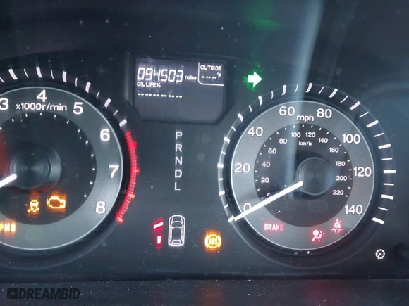 2015 Honda Odyssey EX-L with VIN 5FNRL5H64FB120091, listed as a IAAI auction lot 41864598 with 94,503 mi miles. Bid and sale history available at carsss.com. Image 7.