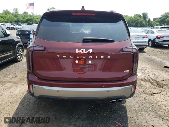 2023 Kia Telluride EX X-Line with VIN 5XYP3DGCXPG341343, listed as a Copart auction lot 60147165 with 29,990 mi miles and Salvage title. Bid and sale history available at DreamBid. Image 6.
