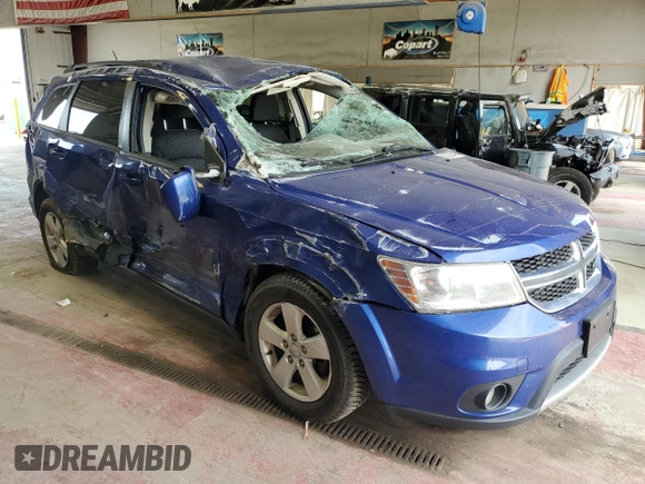 2012 Dodge Journey SXT with VIN 3C4PDDBG0CT260846, listed as a Copart auction lot 62384985 with 99,309 mi miles and Salvage title. Bid and sale history available at DreamBid. Image 4.