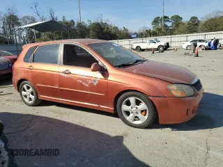 2009 Kia Spectra with VIN KNAFE241695022477, listed as a Copart auction lot 49182505 with 264,967 mi miles and Non Repairable. Bid and sale history available at carsss.com. Image 4.