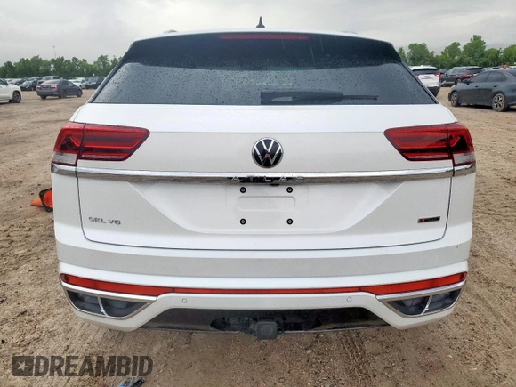 2022 Volkswagen Atlas SEL Premium R-Line with VIN 1V2FE2CA6NC220596, listed as a Copart auction lot 58773465 with 13,119 mi miles and Salvage title. Bid and sale history available at DreamBid. Image 6.