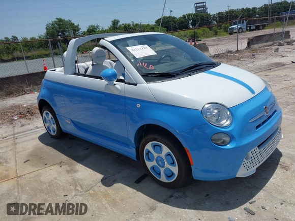 2015 FIAT 500e с VIN 3C3CFFGE6FT732844, выставлен на аукционе IAAI как лот 42212123 с пробегом 34 733 миль миль и . История ставок и продаж доступна на DreamBid. Изображение 1.