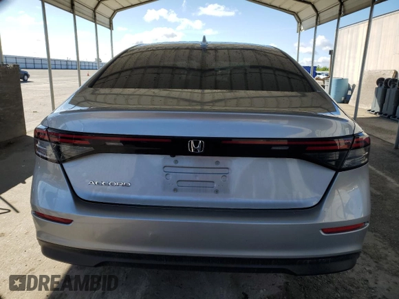 2023 Honda Accord Sedan LX with VIN 1HGCY1F2XPA020086, listed as a Copart auction lot 49703565 with 98,492 mi miles and Salvage Title. Bid and sale history available at carsss.com. Image 6.