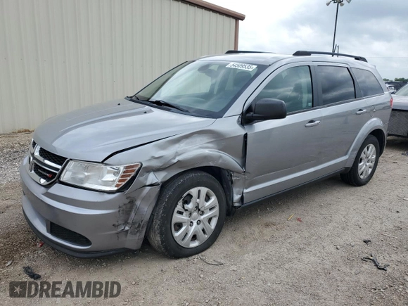 2019 Dodge Journey SE Value with VIN 3C4PDCABXKT810259, listed as a Copart auction lot 54509535 with 153,807 mi miles and Salvage Title. Bid and sale history available at DreamBid. Image 1.