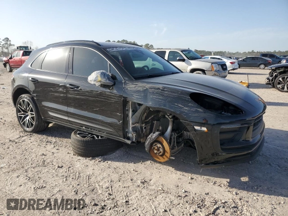 2025 Porsche Macan with VIN WP1AA2A55SLB00084, listed as a Copart auction lot 48284515 with 2,997 mi miles and Salvage title. Bid and sale history available at DreamBid. Image 4.